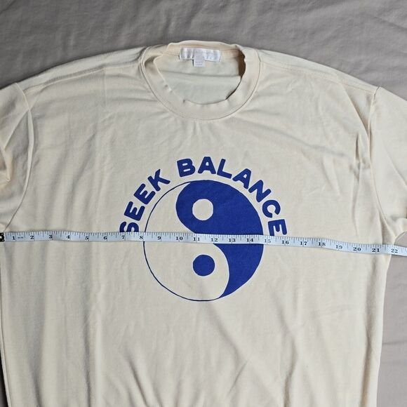 657 NWT Spiritual Gangster Seek Balance Relaxed Savasana Sweater Winter White - Picture 6 of 9